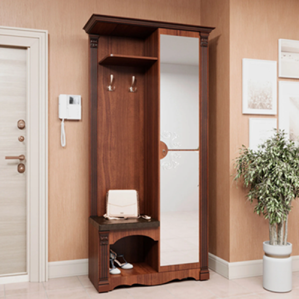 Прихожая Саша-16 Орех Экко (Фант Мебель) в Луганске, ЛНР